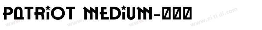 Patriot Medium字体转换